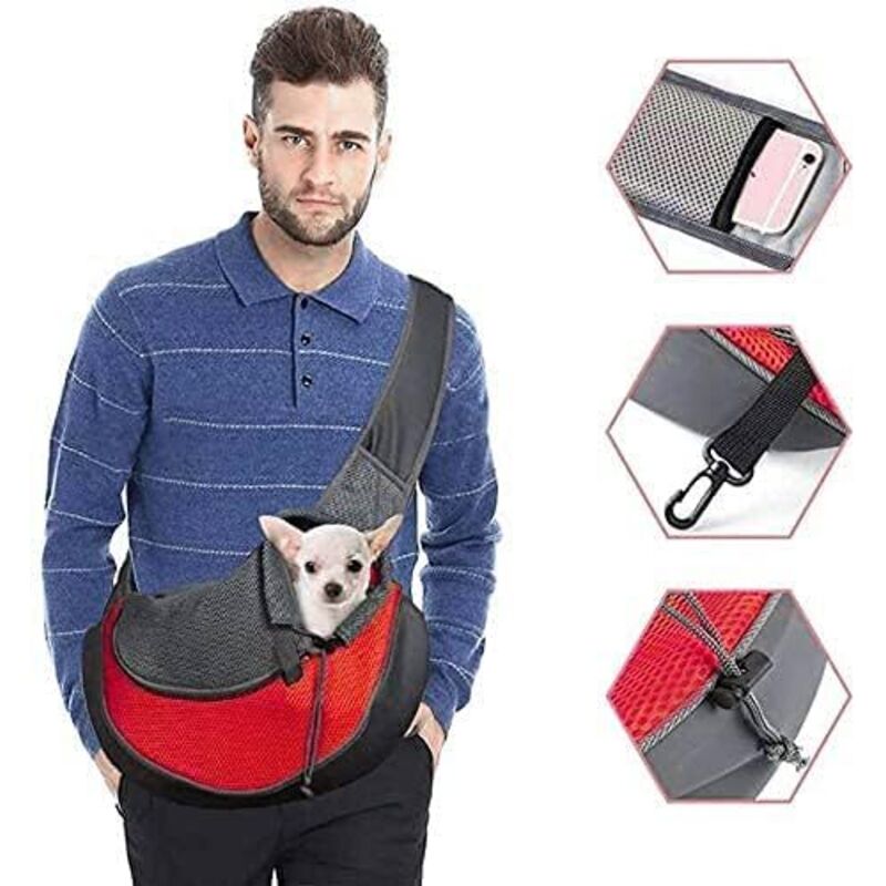 Borsa Per Il Trasporto Di Cani, Borsa A Tracolla Regolabile Per Gatti E Cuccioli, Borsa Da Viaggio Per Piccoli Animali, Borsetta Per Cani Con Tasca In Rete Traspirante, Borsa Portatile Per Cani Per Me