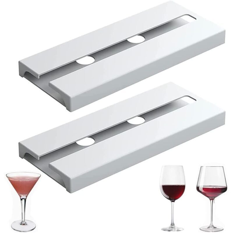 (bianco) 2 Pezzi Porta Bicchieri Da Vino Da Appendere, Porta Bicchieri Da Appendere, Porta Bicchieri Da Vino, Porta Bicchieri, Porta Bicchieri Da Vino Per Casa, Bar, Cucina