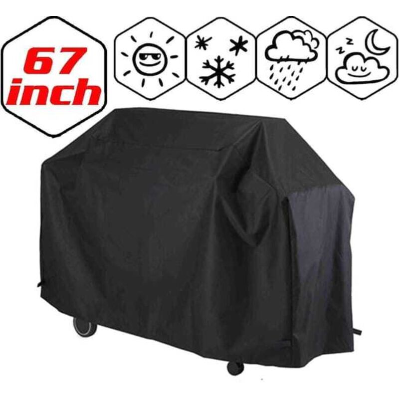 Telo Copri Barbecue, Telo Copri Barbecue, Telo Copri Barbecue Impermeabile, Telo Copri Griglia, Telo Protettivo Anti-uv/anti-acqua Per Barbecue - 170x61x117cm