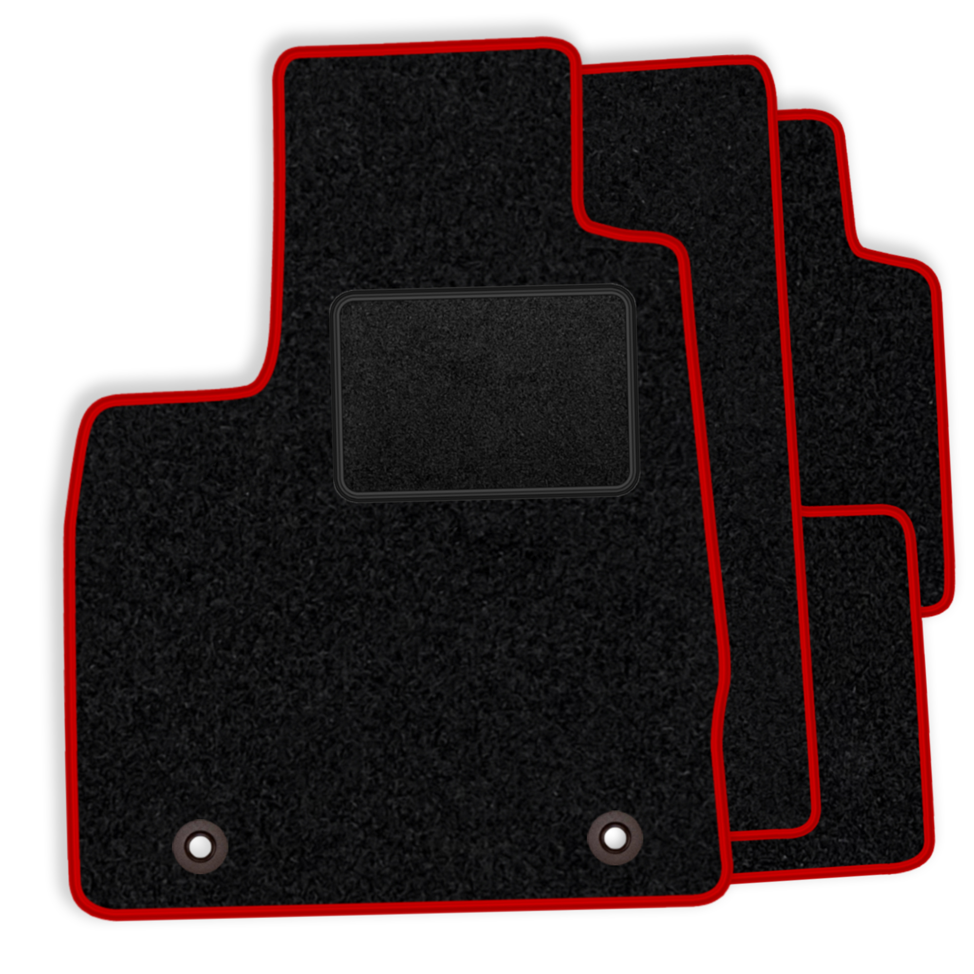 [blm]ho008 Rosso - Set Di Tappetini In Velluto Adatti Per Honda Civic Viii 3 Porte 2006-2011 - Finiture Rosse