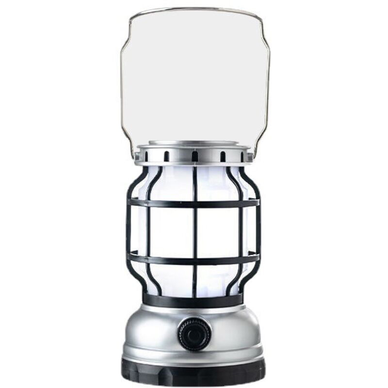 Lampada Solare Da Tenda Color Argento – Lampada Di Sopravvivenza Impermeabile Lampada Da Campeggio, Lampada Da Campeggio Ricaricabile Tramite Usb, Lampada Da Esterno, Lampada Solare, Adatta Per Campe