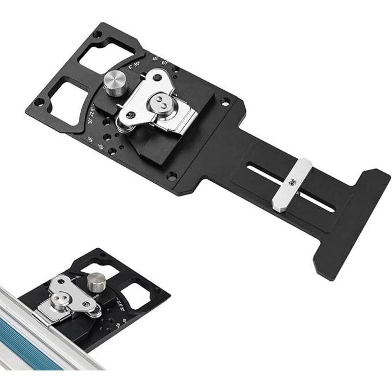 Guida Angolare Regolabile, Goniometro Multi-angolo Regolabile Per Sega A Binario Con Arresto Angolare Da -60° A 60°, Guida Angolare Ad Angolo Retto Per Makita E Festool