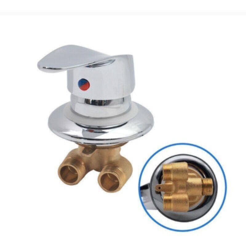 Miscelatore Per Cabina Doccia, Rubinetto Doccia In Ottone, Deviatore Di Uscita, Miscelatore Per Doccia Cromato, Attacco G1/2", Miscelatore Per Acqua Calda E Fredda Per Doccia, Per Bagno
