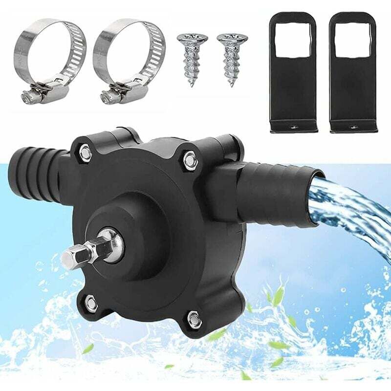 Pompa Elettrica Per Trapano, Pompa Dell'acqua Per Casa E Giardino, Mini Pompa Elettrica Manuale Autoadescante Portatile Per Trapani Elettrici Domestici, Piccola Pompa Dell'acqua