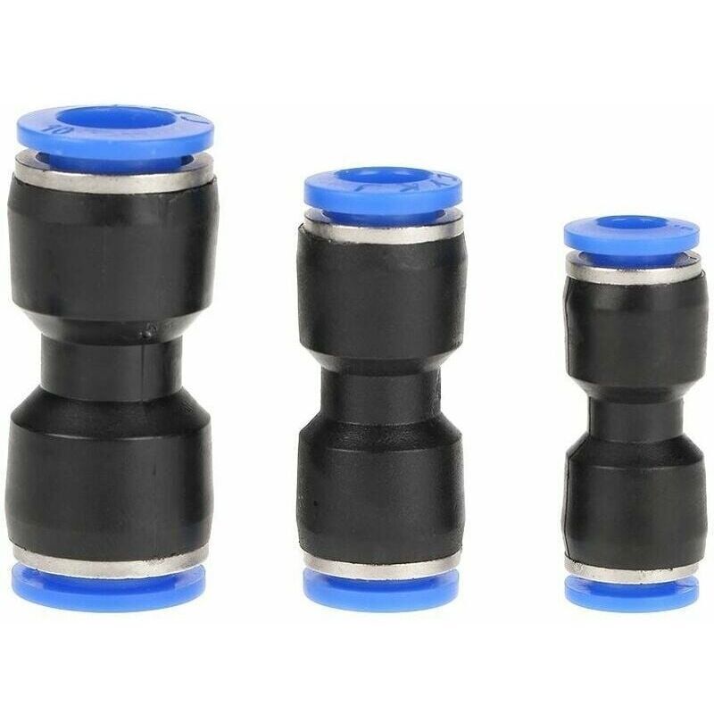 30 Pezzi Di Raccordi Pneumatici Dritti Da 10 Mm, 8 Mm E 6 Mm, Raccordi A Innesto Rapido Per Tubi Flessibili, Connettori Pneumatici Dritti, Raccordi Di Fissaggio A Sgancio Rapido