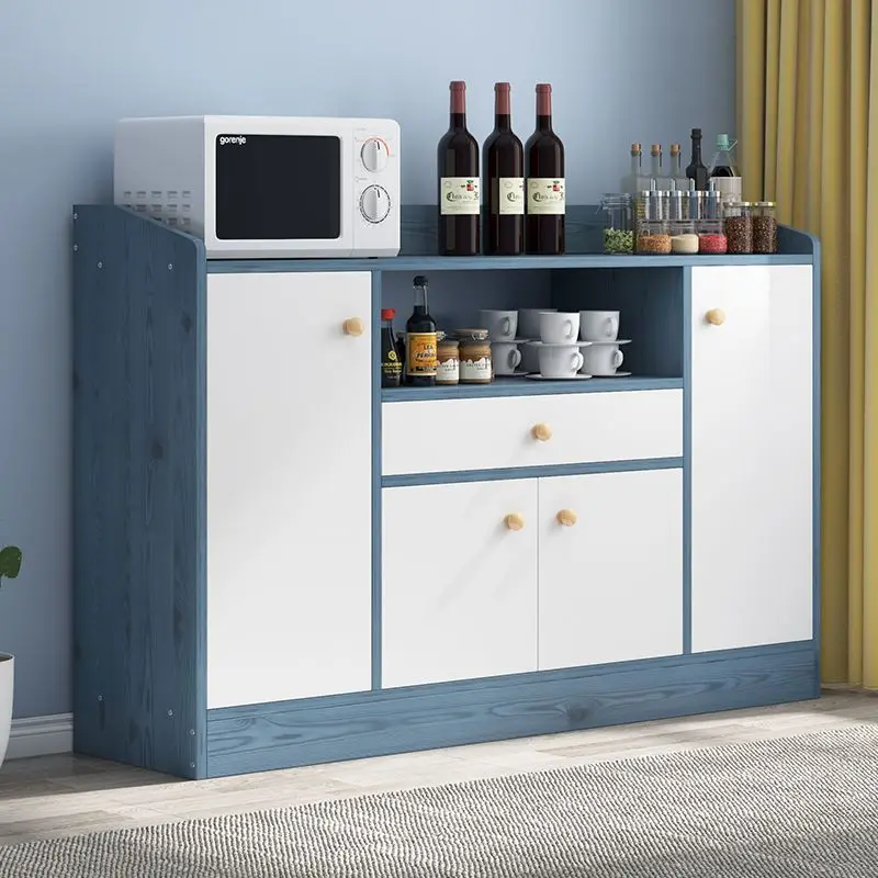 Schubladenschrank Modernes Sideboard Küchenbuffet Esszimmer-Aufbewahrungsmöbel Organizer mit Regalen Groß Robust Einfache Montage