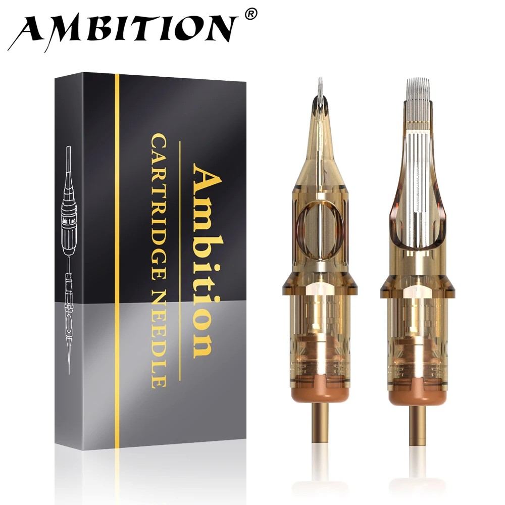 Ambition Premium 10PCS 0,3/0,35mm RL/RM Tattoo Patrone Mix Einweg Tattoo Nadel Runde Liner 1rl 3rl 5rl 7rm 9rm 13rm 15rm Image