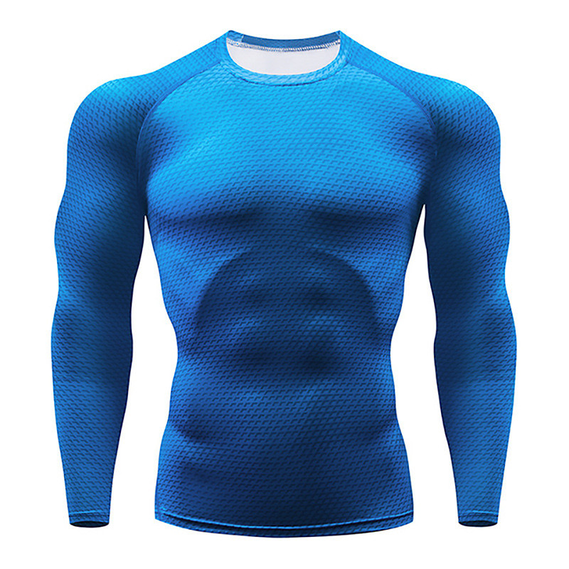 Men's T shirt Tee Gym Shirt Compression Shirt Fitness Shirt Men Tops Crew Neck Long Sleeve Sports Outdoor Vacation Going out Casual Daily Quick dry Sweat wicking Breathable High Elasticity Plain