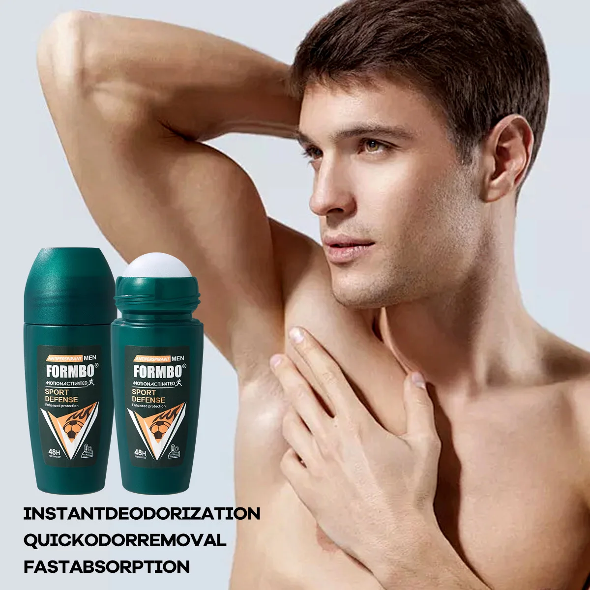 Herren-Deo mit Perlen- und Sprühapplikator für langanhaltende Trockenheit und Frische. Creme-basiertes Antitranspirant. Unverzichtbar für den Sommer. Image