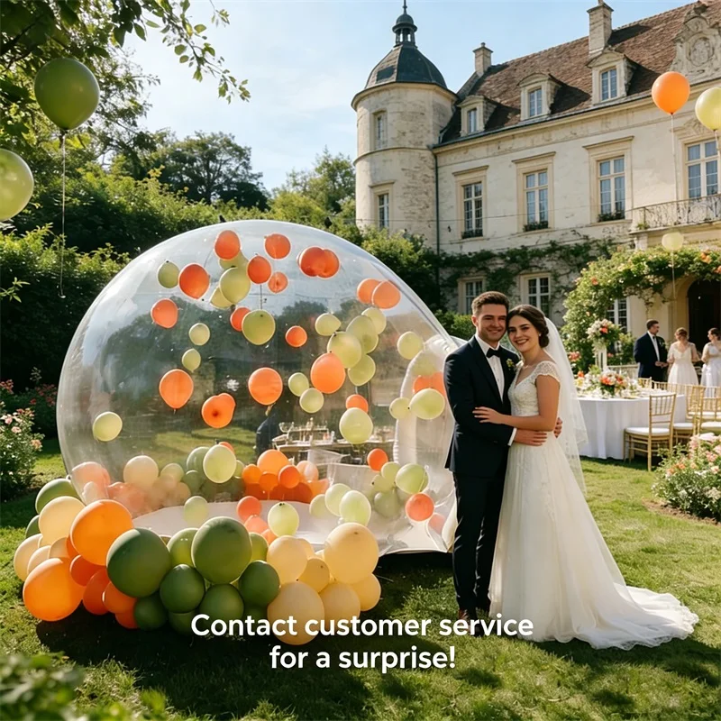 Aufblasbare PVC-Blasenhäuser Geburtstagsparty-Zubehör Hochzeiten im Freien Halloween Weihnachtsdekorationen Freizeitpark-Dekorationen Image