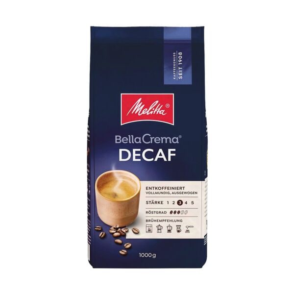 Melitta entkoffeinierte Kaffeebohnen »BellaCrema Decaf« 1000 g braun Image