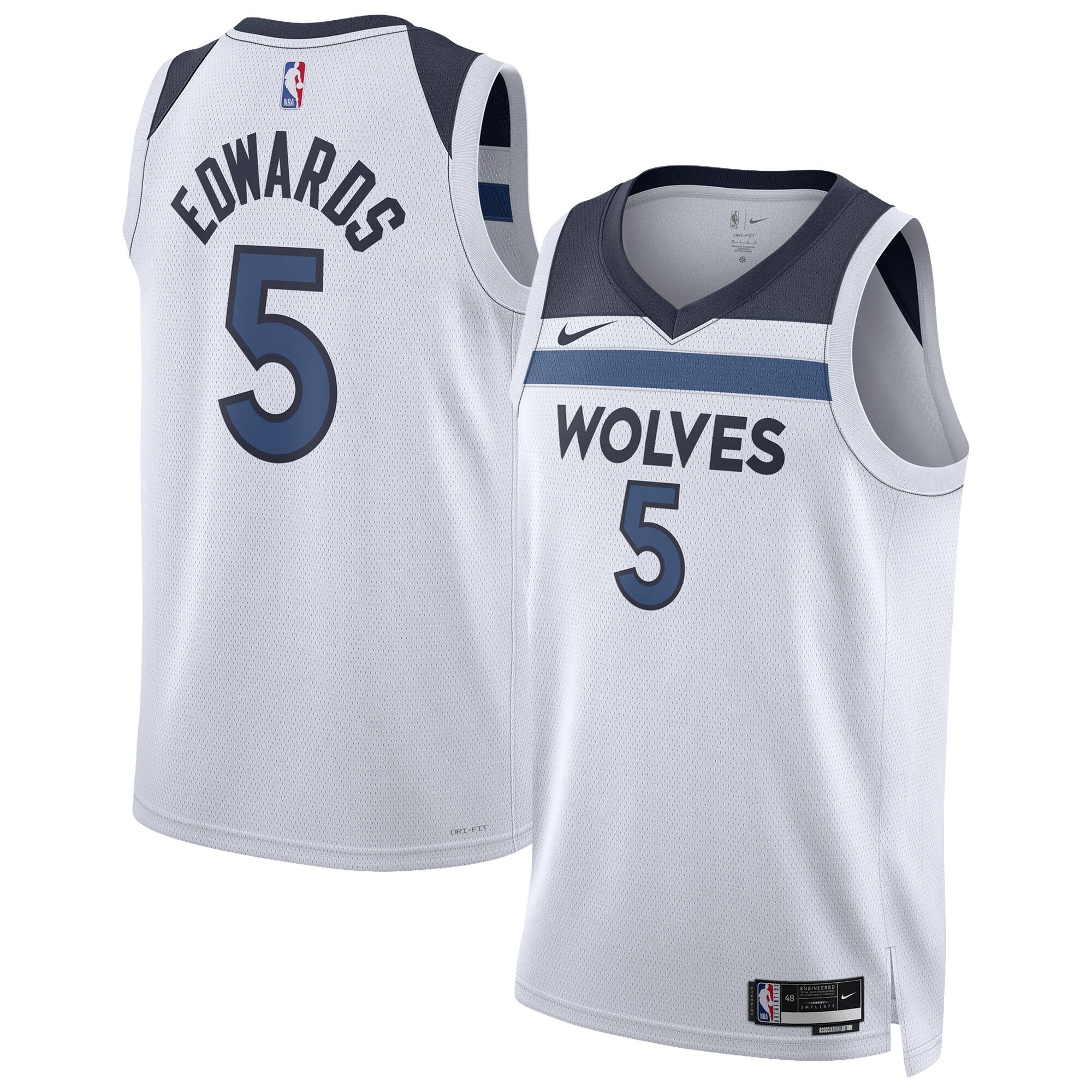 Maillot Swingman Nike des Minnesota Timberwolves - Édition Association - Anthony Edwards - Unisexe - Homme Taille: XL