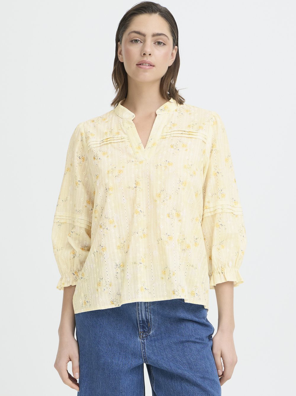 PULZ Jeans Bluse PZBELLAROSE Damen gelb, XL Image