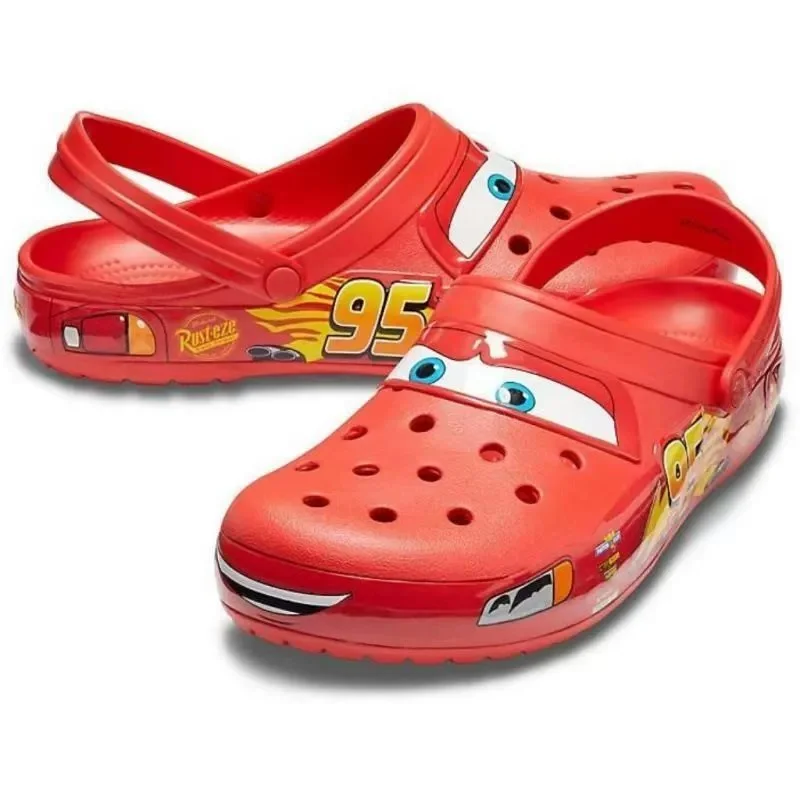 Anime New Style Zootopia Lightning McQueenS Crocs Strandschuhe, gut aussehende, stilvolle und atmungsaktive Sandalen Image