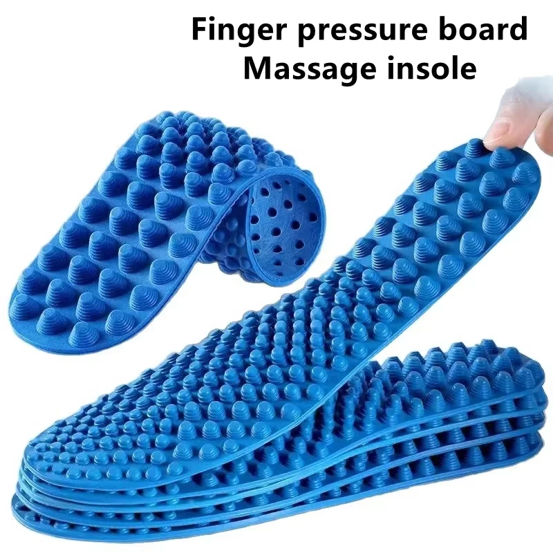 1 Paar Fingerdruck-Massage-Einlegesohlen zur Linderung von Fußermüdung, Schuheinlagen für Männer und Frauen, Weiche Sport- und Freizeitschuh-Pads Image