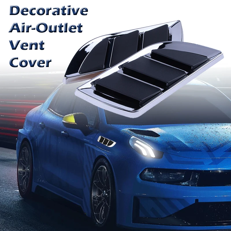 Reimen Hai Kiemen Dekoration Aufkleber Seite Kotflügel Luft auslass Lüftungs abdeckung Auto Motorhaube Dekor Formteil Auto Styling Zubehör Image