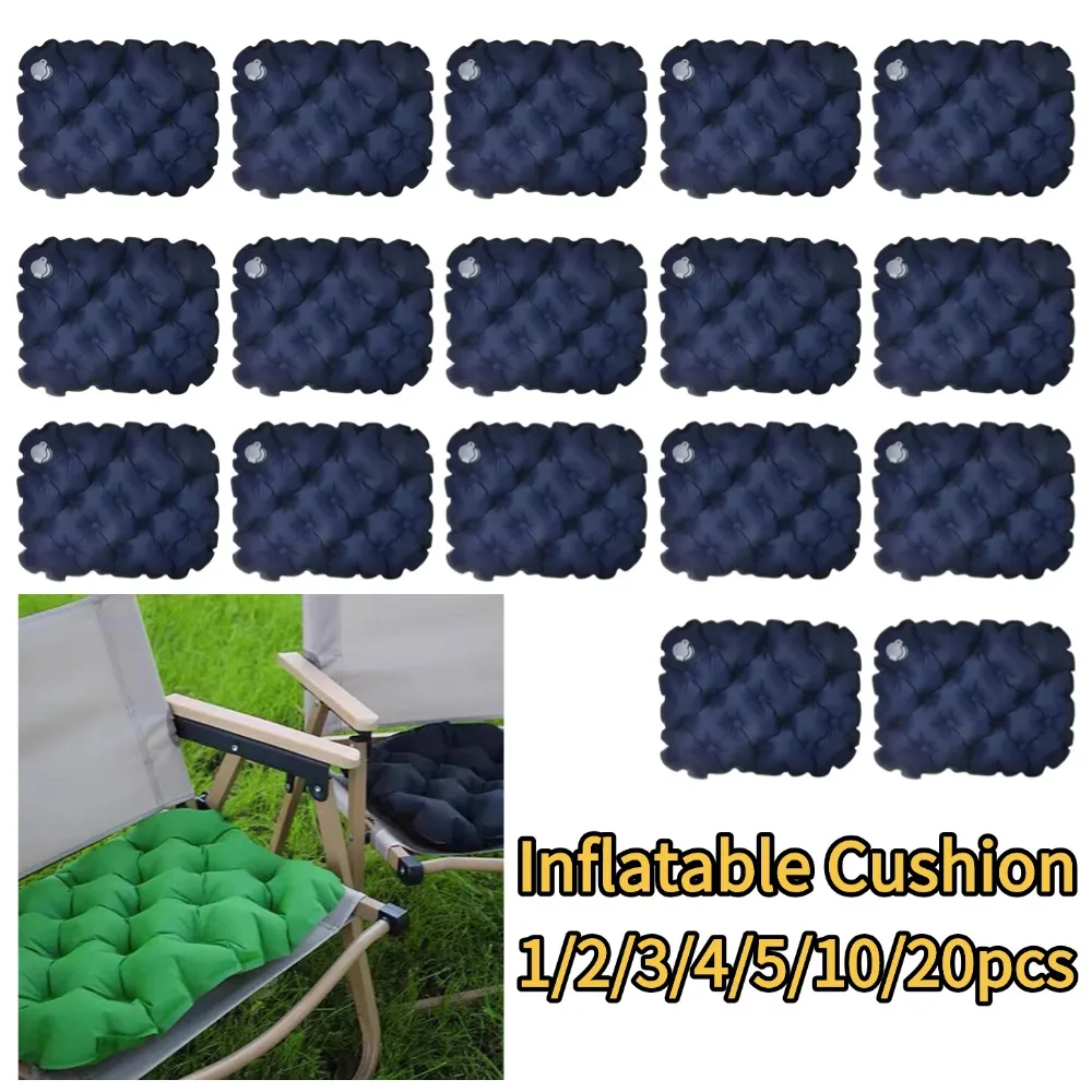 Tragbares Aufblasbares Sitzkissen für Outdoor-Camping, Leichtes Reise-Luftkissen, Feuchtigkeitsbeständig, Wasserdicht, Anti-Druckulcus Luftmatte Image