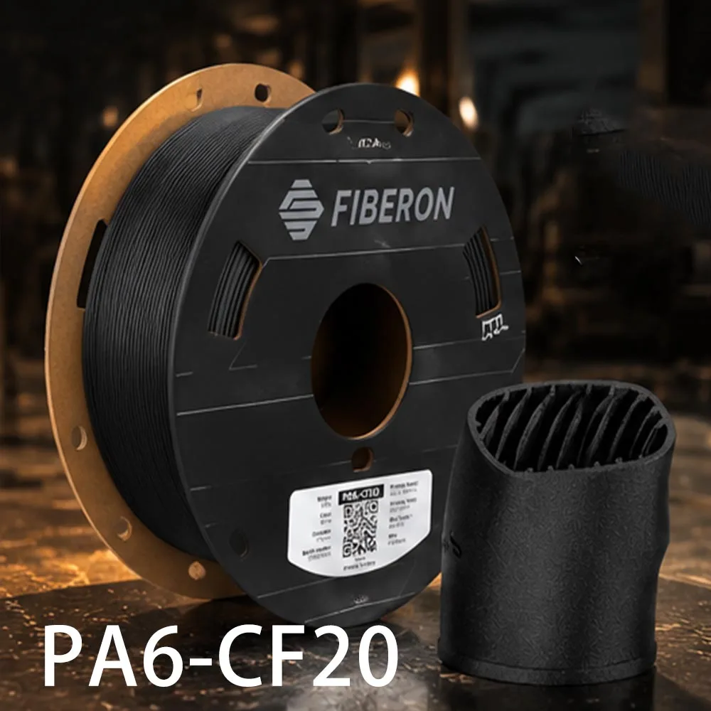 Polymaker PA6-CF20 3D-Filament 1,75mm 0,5kg Polymaker Fiberon Kohlefaser-Verstärktes Nylon Hochfestes Technisches Material Image