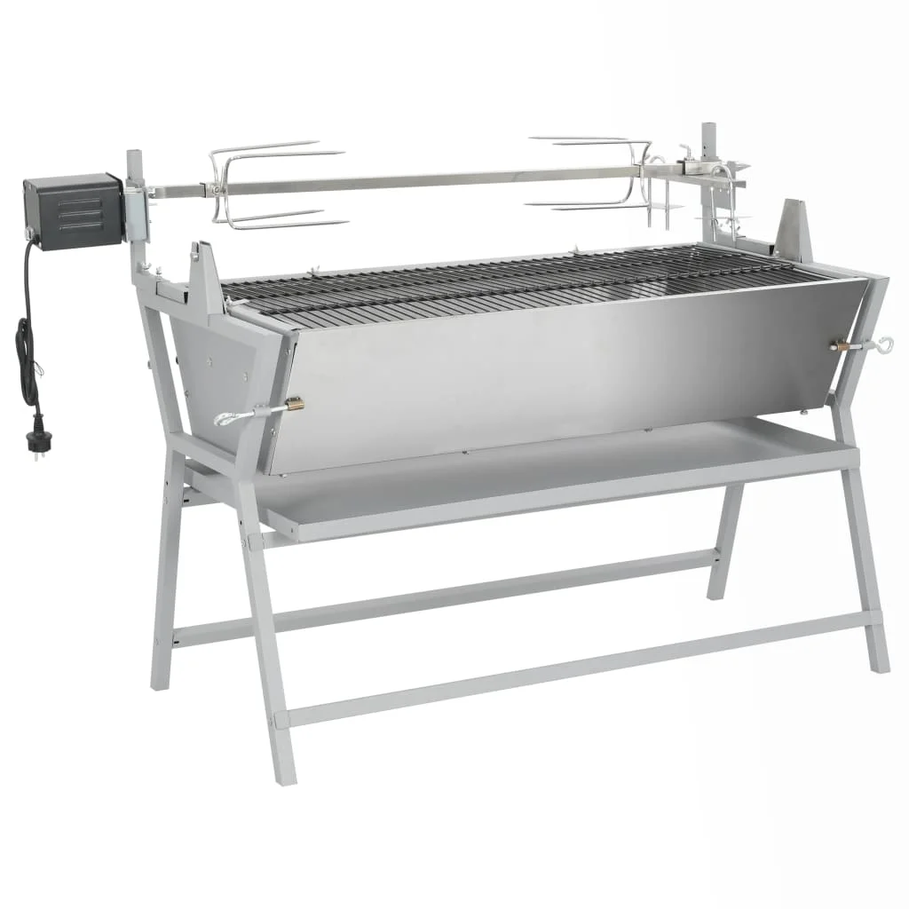 Grillspieß, Elektrischer Rotisserie-Grill aus Eisen und Edelstahl für Camping/Familie Image