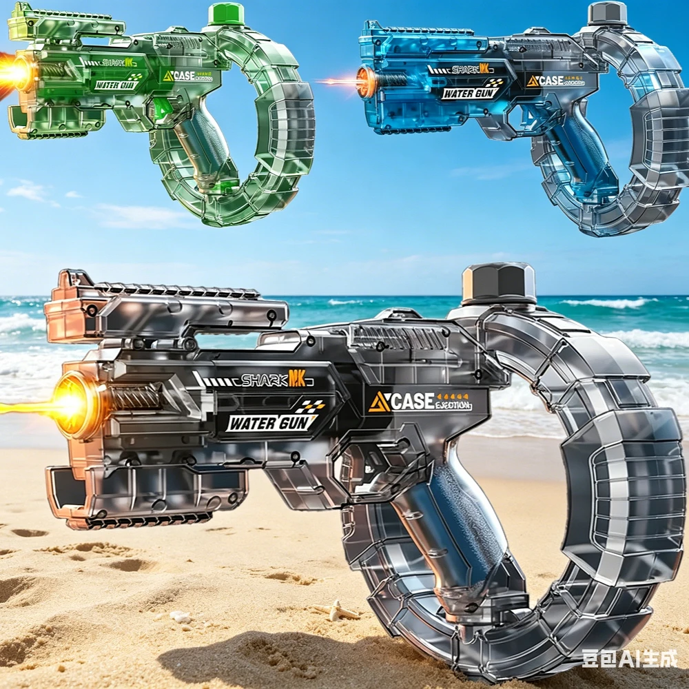 HEISS! Elektrische Wasserpistolen für Erwachsene Leistungsstarke Automatische Wasserblaster Sommer Outdoor Strandspielzeug Kompatibel mit FUNWEE Image