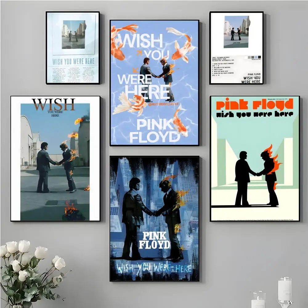 Poster „Wish You Were Here“ – hochwertiges Poster für Haushalt, Zimmer, Bar, Café, Wandkunst, Dekoration und Geschenkartikel Image