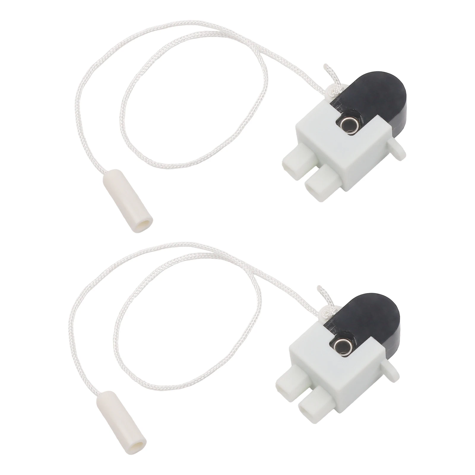 1/2 Stück Zugschnurschalter, Wandlichtschalter mit Kabel, drehbarer Zugschnurschalter für Tischlampen, Stehlampen, Deckenlampenschalter Image