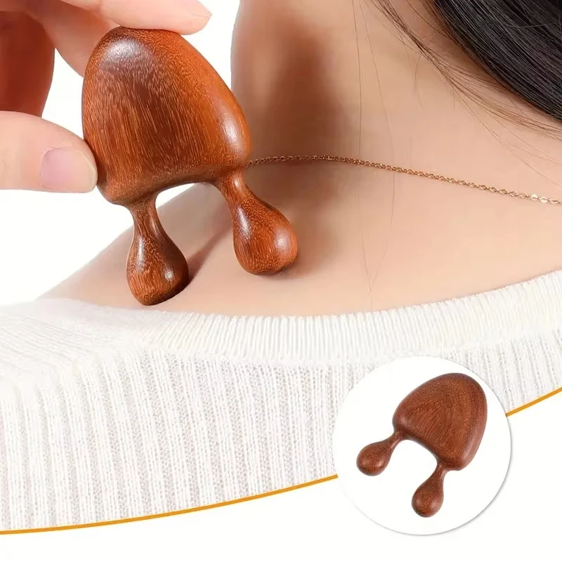 1 Stück Sandelholz-Gesichtsmassagegerät für Nase und Gesicht - Augenentspannungswerkzeug Schnecken-Gesichtsmassagegerät für Meridiane Image