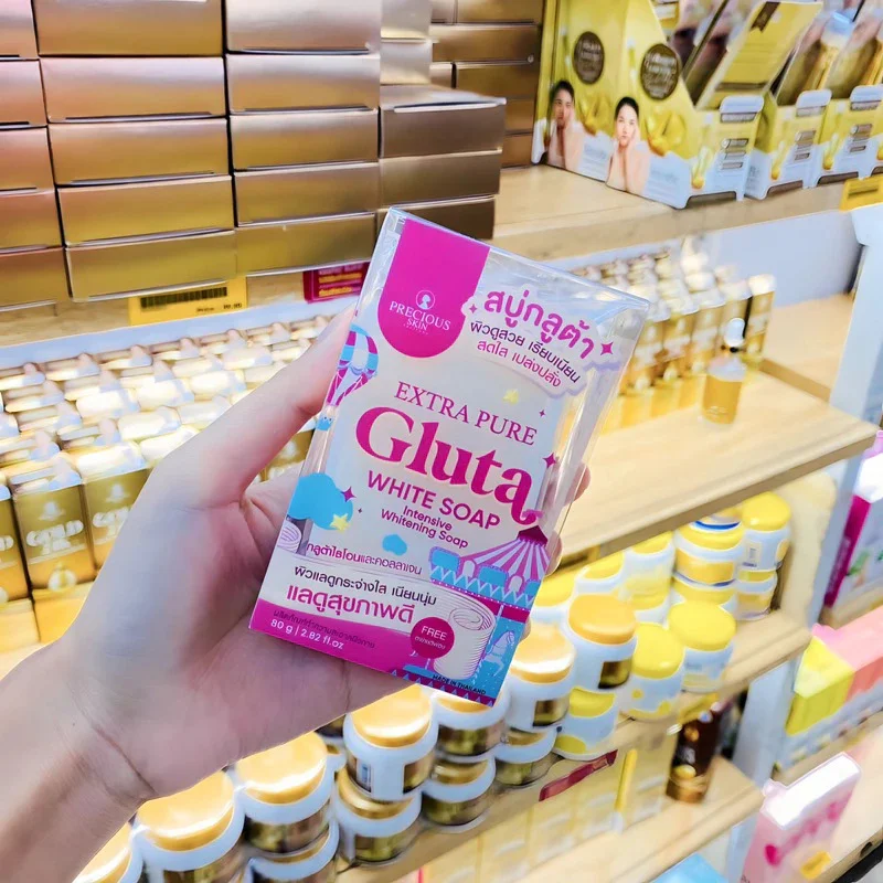 1-5 Stück Extra Pure Glute White Soap – Reinigt gründlich, entfernt effektiv Schmutz und überschüssiges Öl, gleicht den Haut-pH-Wert aus, für alle Hauttypen Image