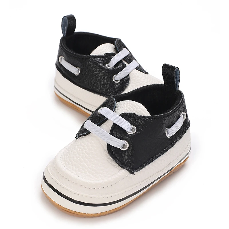 Frühlings- und Herbst-Freizeitschuhe für Babys und Kleinkinder mit Farbblockierung und weicher Sohle zum Laufenlernen