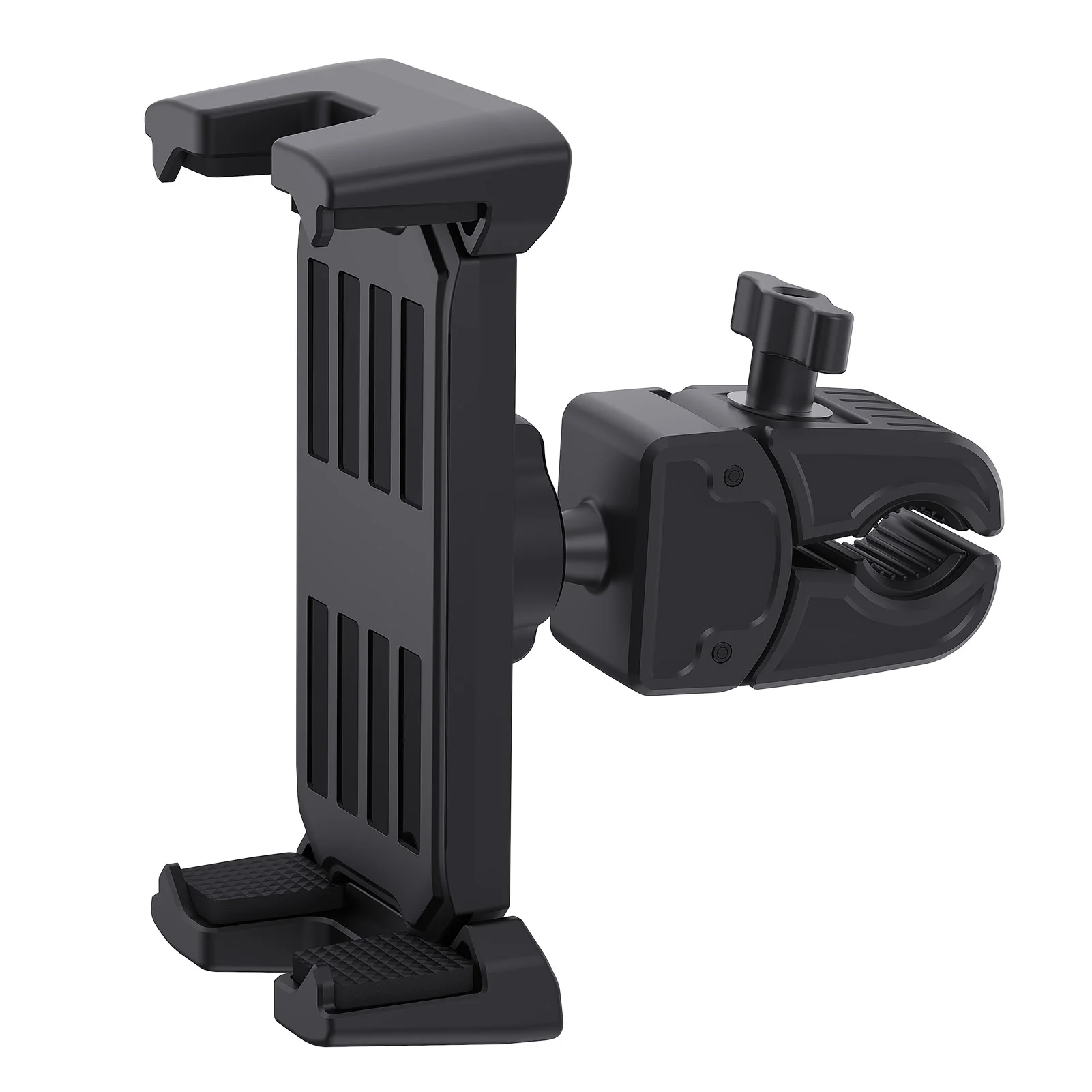 Universelle Fitness-Studio Laufband- und Fahrrad-Tablet-Halterung Lenker-Clip-Ständer für iPad Pro 11 12.9 Air und Samsung Smartphones 4-14 Zoll Image