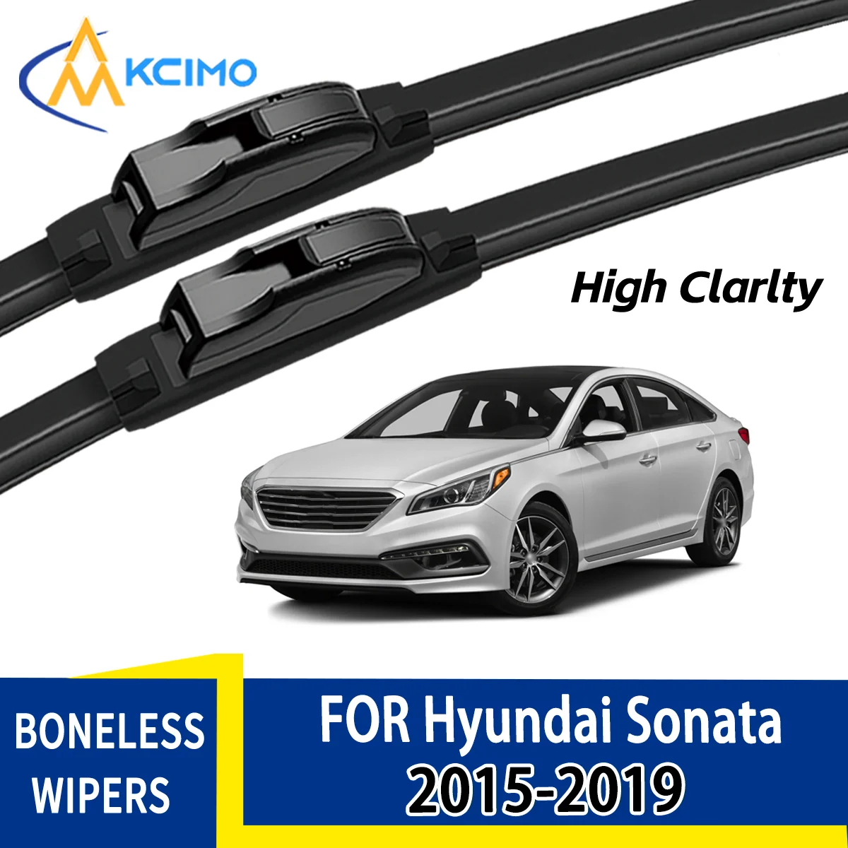 Für Hyundai Sonata LF 2015–2019 Automobile Langlebige, leise Frontscheibenwischerblätter Auto-Fenster-Ersatzzubehör Image