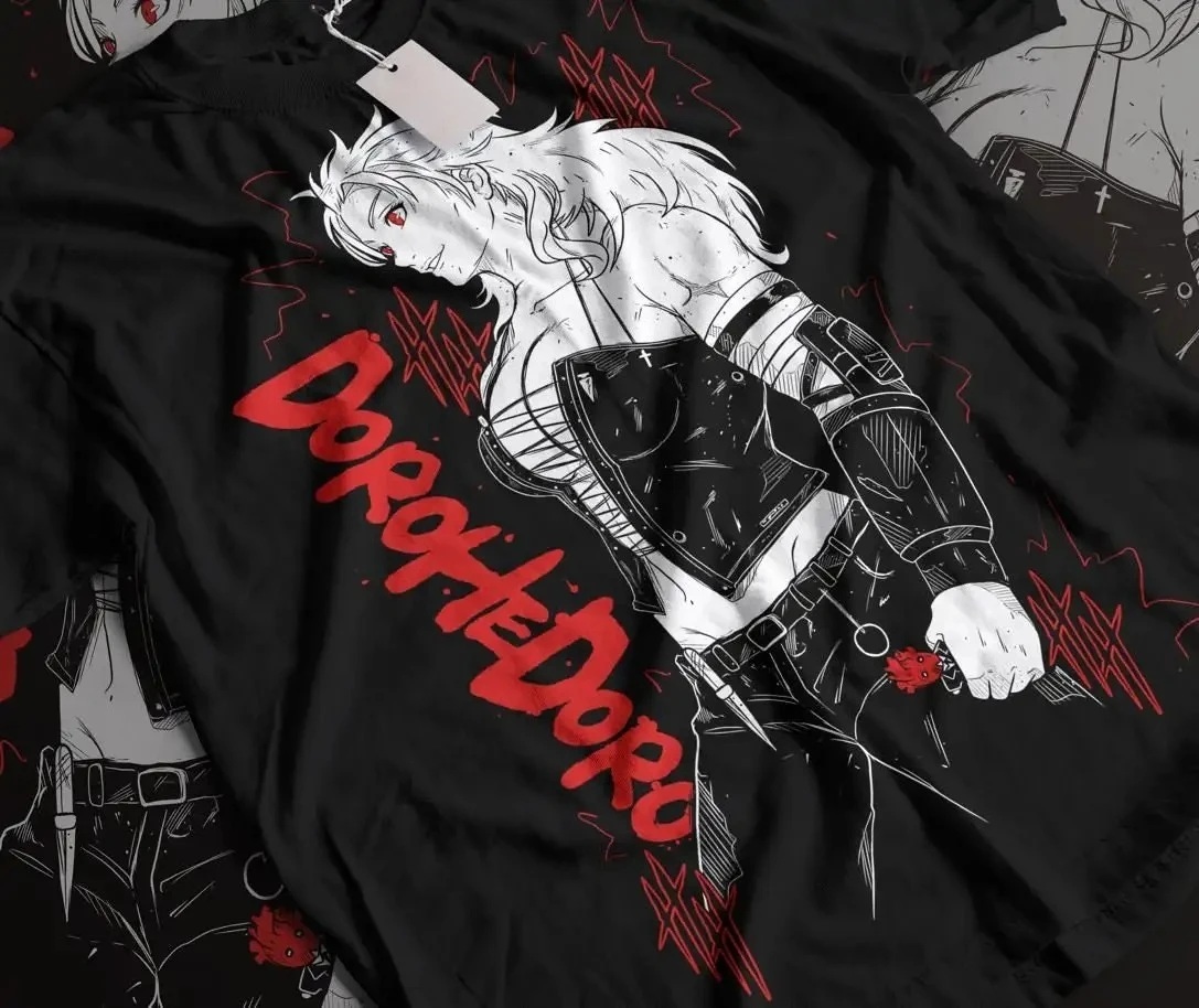2026 Sommer Neue Mode Baumwoll-Oversize-T-Shirts für Damen und Herren, Unisex Dorohedoro Noi Anime T-Shirt, Nikaido Kaiman Manga T-Shirt Y2K Image