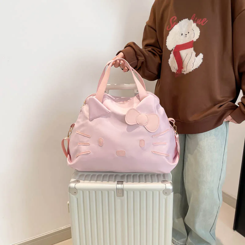 Neue Große Kapazität Handgepäck Kurzreise-Tasche Geschäftsreise-Koffer Hello Kitty Casual Schultertasche