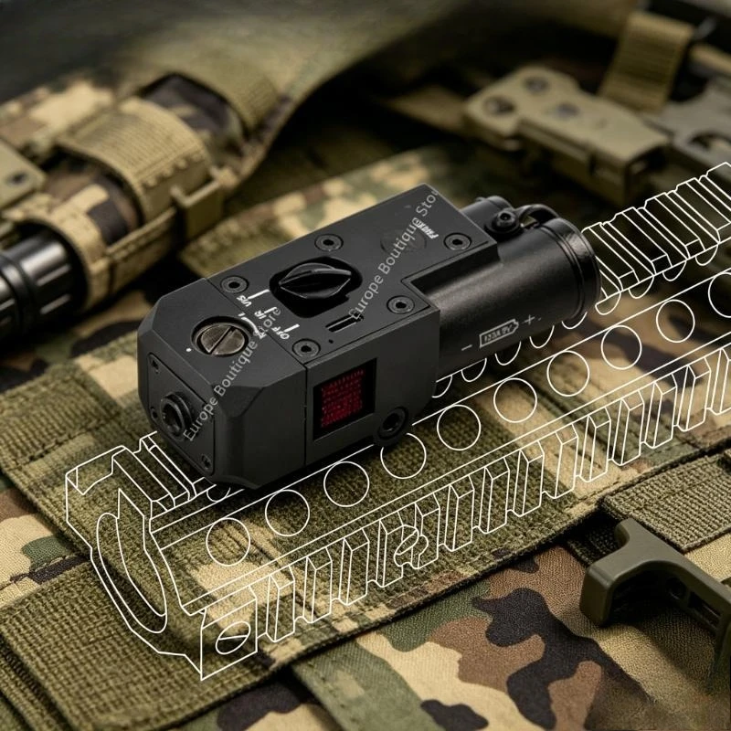 WADSN CQBL Metall IR Rotpunkt-Laserindikator M300 Taschenlampe Weiße LED Mit Doppelfunktionsschalter Airsoft Jagd Scout AR Image
