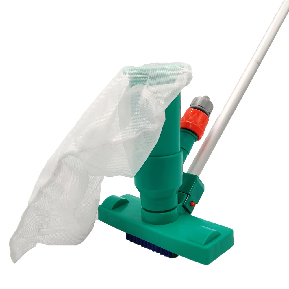 Pool-Vakuumkopf mit Bürstenbeutel-Reinigungsset für Schwimmbadfilter & Reinigungswerkzeug (Grün) Image