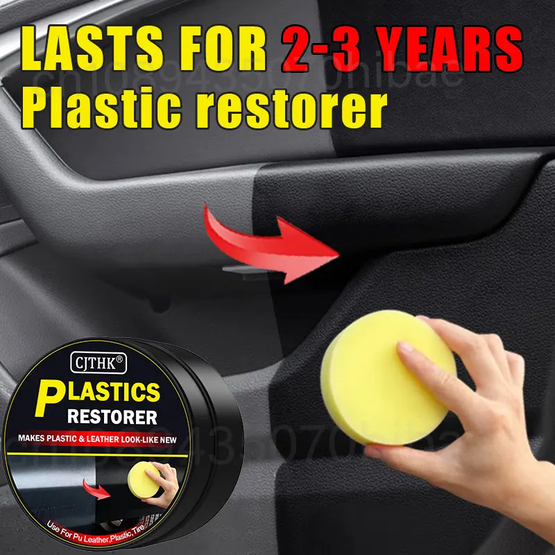 Auto-Kunststoff-Restaurator „Back to Black Gloss“ – Wachsbeschichtungsmittel zur Erneuerung von Autoinnenräumen, Leder und Verkleidungen – Auto-Politur und Reparaturbeschichtung Image