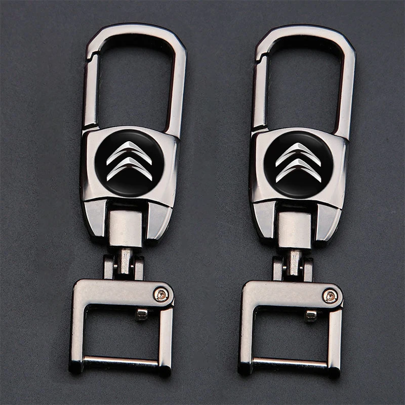 Citroen Auto-Schlüsselanhänger, Titan-Karabinerhaken, Schlüsselring, Schlüsselhalter für Citroen C4 C3 C2 C1 DS3 Berlingo Xsara Picasso, Auto-Gadgets