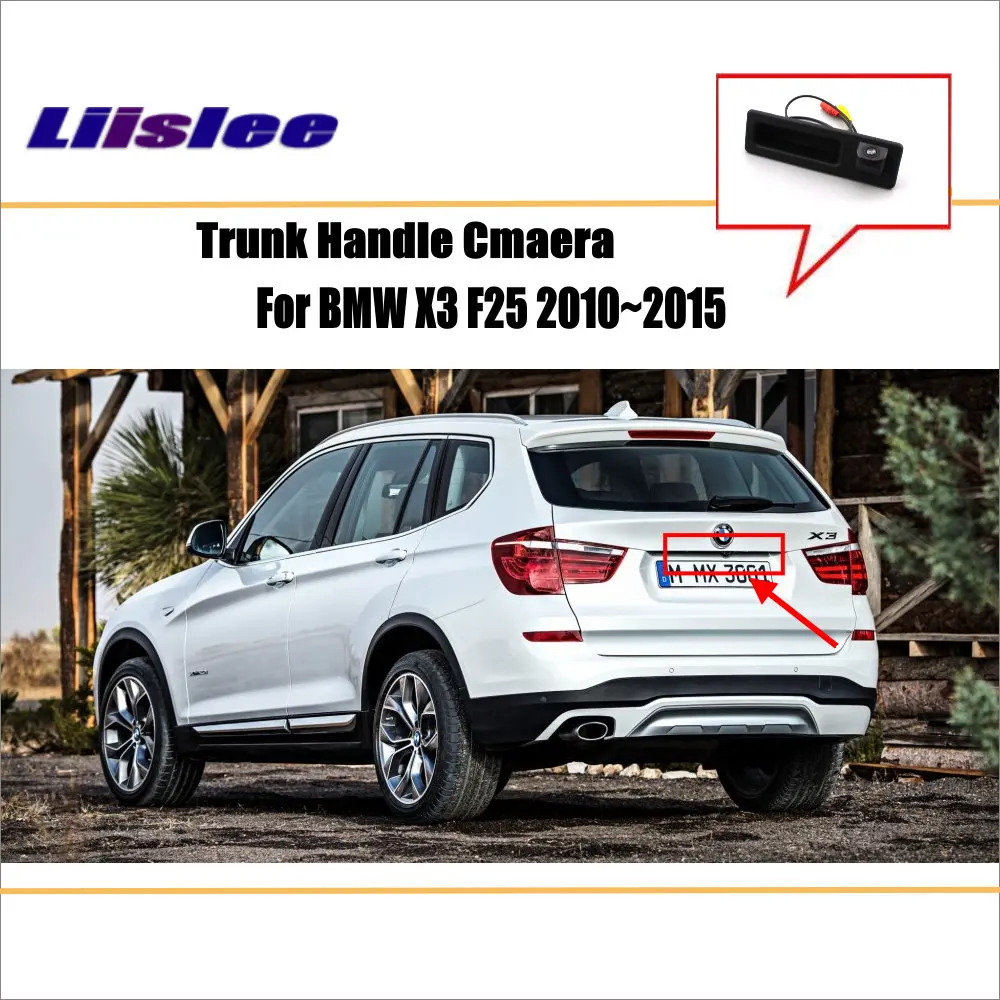 Für BMW X3 F25 2010 2011 2012 2013 2014 2015 Kofferraumgriff Rückfahrkamera Einparkhilfe AUTO HD CCD OEM SONY CAM Image