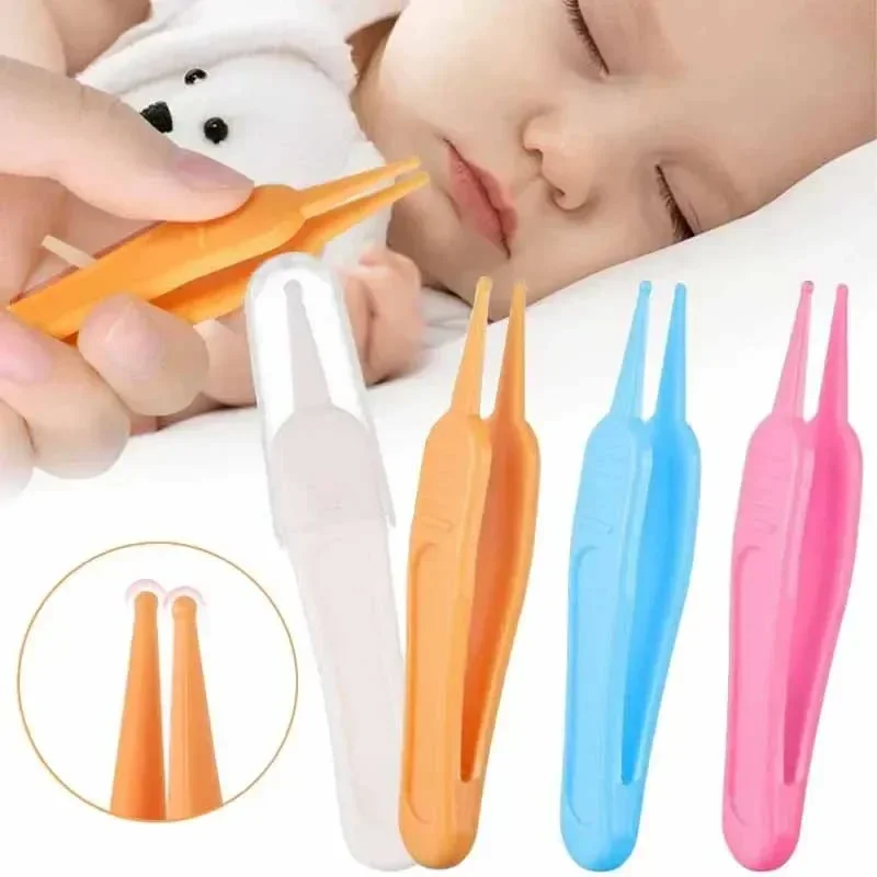 vvocci Baby Plastik-Pinzette Nasenhöhlenpflege-Set Kindersicherheits-Reinigungszange Nasenreiniger-Werkzeug für Kleinkinder Image