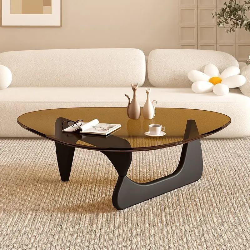 Glas-Couchtisch, kreativer Internet-Couchtisch, Couchtisch für Wohnzimmer, Haushalt, kleine Wohnung, moderner, schlichter Couchtisch