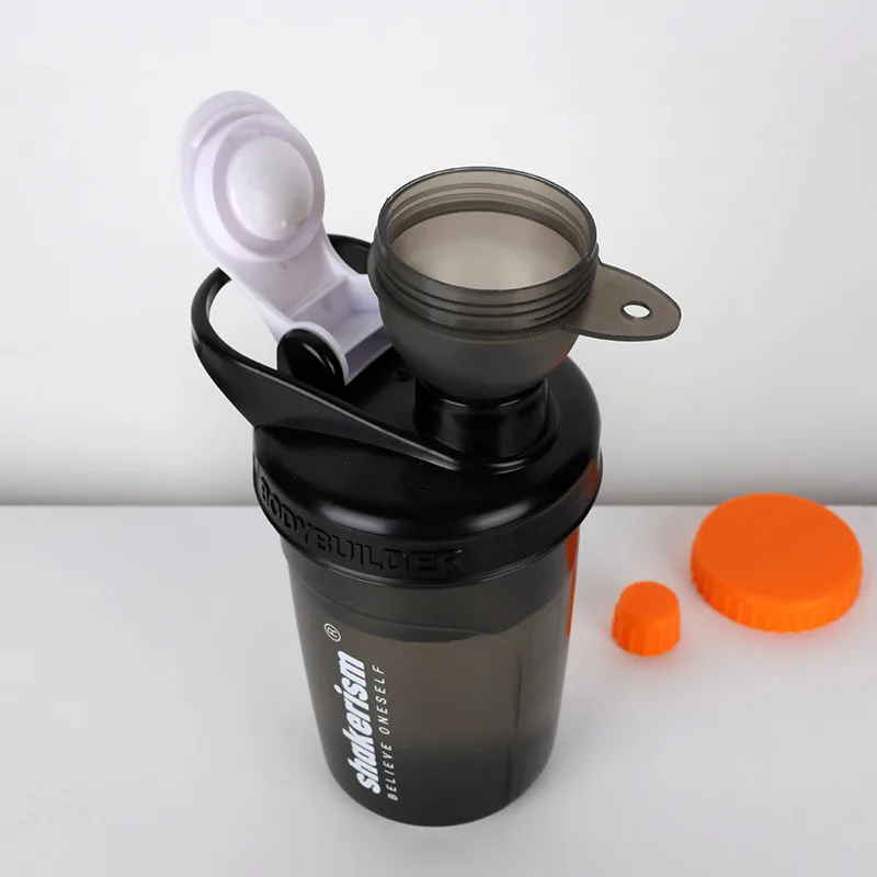 50ML Proteinpulver-Spenderbox, tragbarer Fitness-Nahrungsergänzungsbehälter, Trichter, Sportpulverbox, auslaufsicheres Gehäuse zum Wandern Image