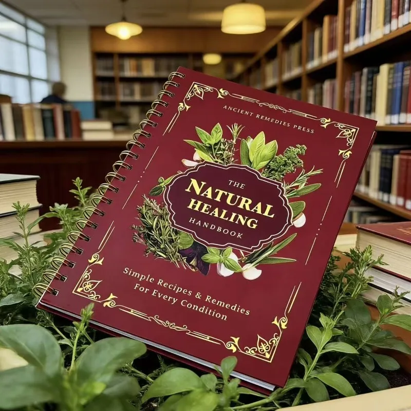 Handbuch für Natürliche Therapie, Spiralbindung, Kräutertherapie und Allgemeine Gesundheitsunterstützung Image