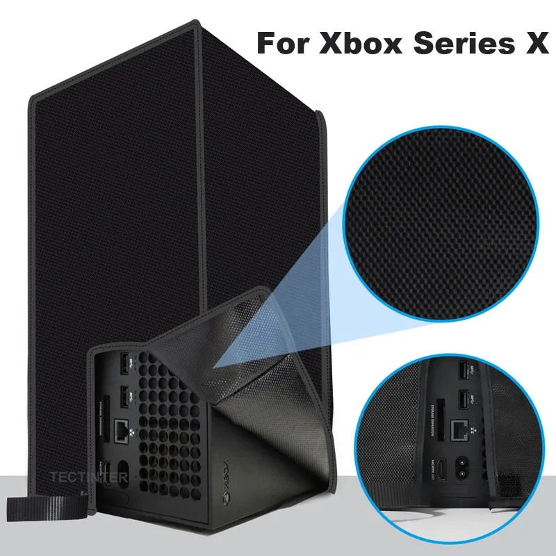 Kratzfeste horizontale staubdichte Hülle für Xbox Series X-Konsole, Staubschutz, vertikale Hülle für Xbox Series X-Zubehör Image