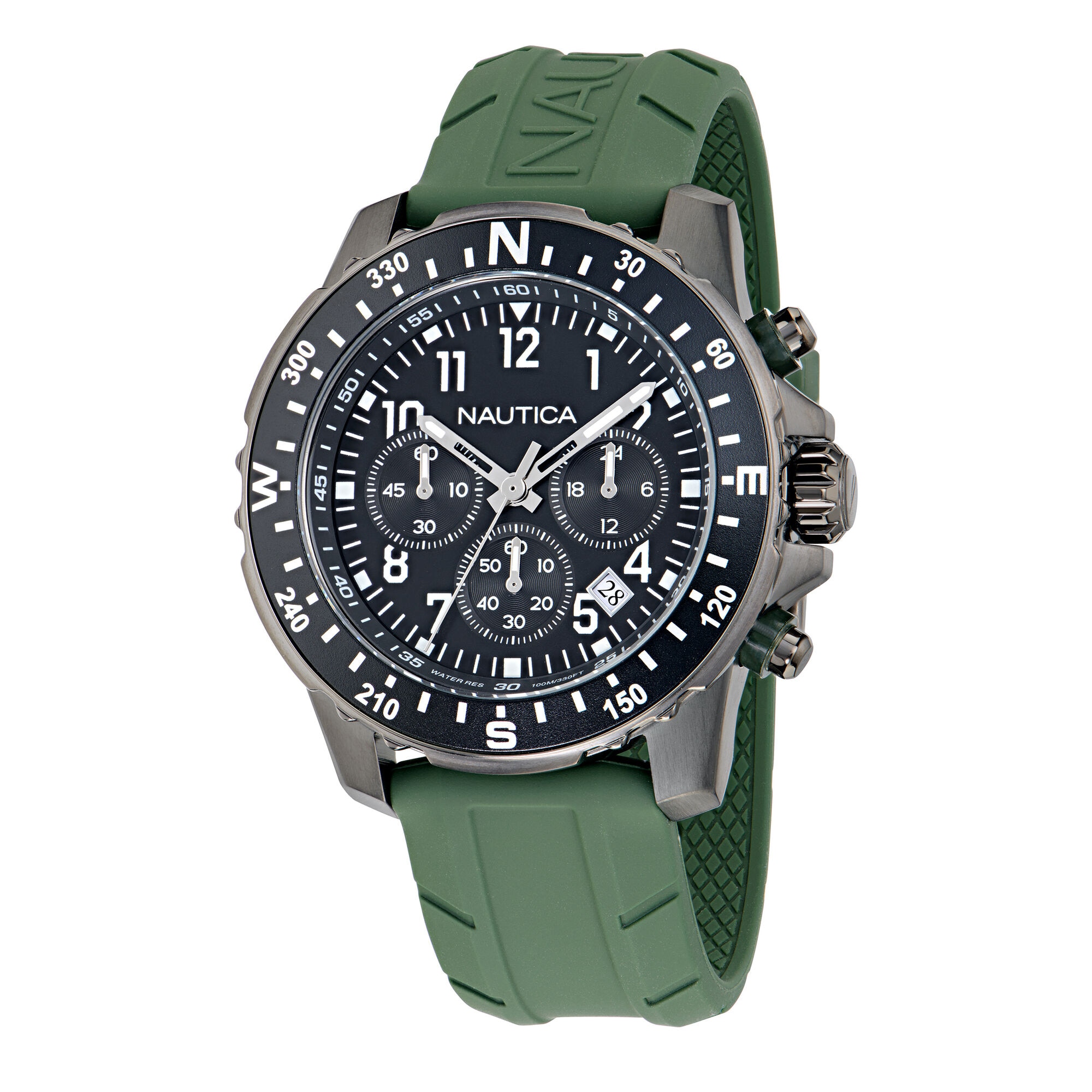 Nct Riding Sail Chronograph Watch With Silicone Strap