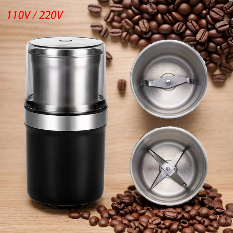 Hochleistungs-Kaffeemühle der Güteklasse 200 W, abnehmbar, zum Reinigen von multifunktionalen Haushaltsgeräten und Küchengeschirr, 220 V/110 V Image