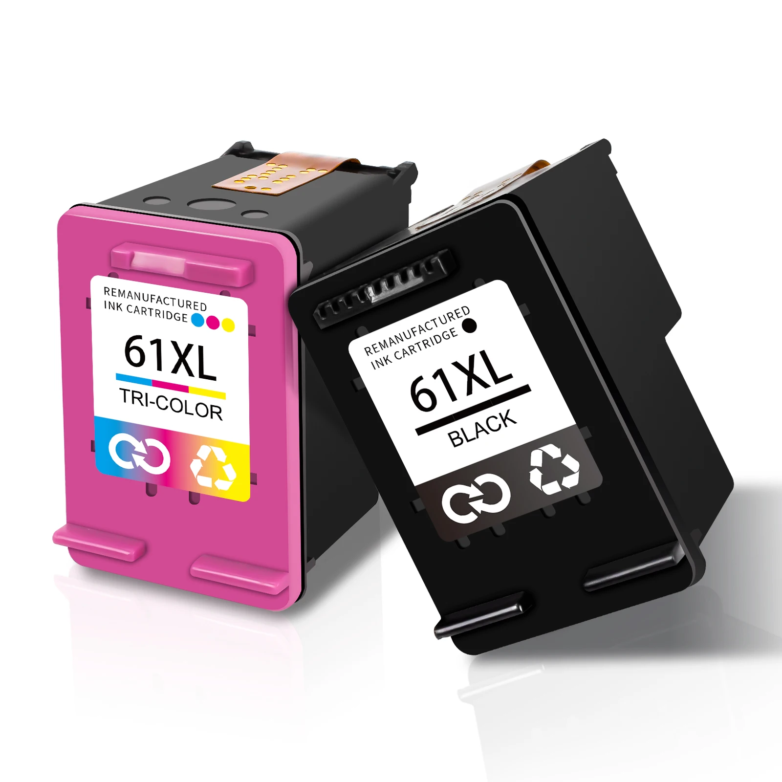 61XL Tintenpatrone, wiederaufbereitet, für HP 61 XL HP61, kompatibel mit InkJet Envy 1010 1050 2510 2540 3050 4500 2620 5530 Drucker Image