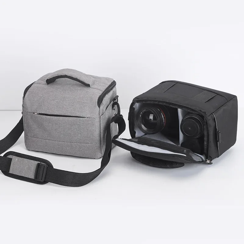 Neue DSLR-Kameratasche Handtaschen Nylon Umhängetasche Kameratasche Tragbare Kameratasche für Sony Nikon Canon Panasonic Fuji SLR-Kamera Image