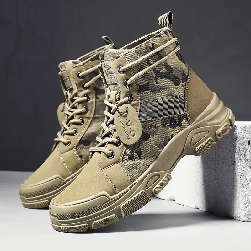 Hochwertige, vielseitige und bequeme Herren-Wanderschuhe, modische Outdoor-Freizeitschuhe mit dicker Sohle.