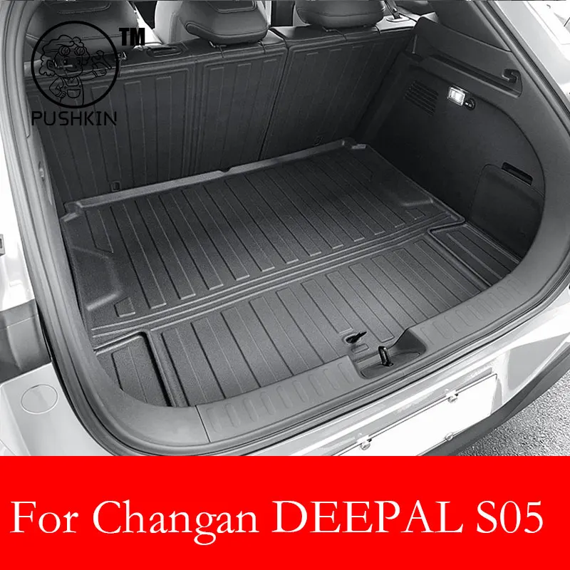 Kofferraum Matte Pad Für Changan Deepal S05 2025 2026 TPE Wasserdichte Auto Hinten Stamm Matte Boden Liner Teppich Innen schützende Image
