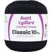 Aunt Lydia s Classic Crochet Thread Size 10-Black